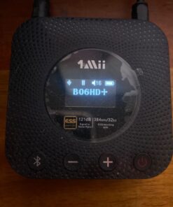 1Mii B06HD+ Hi-Res Bluetooth 5.1 Music Receiver for Home Stereo w/LDAC, Hi-Fi Bluetooth Adapter w/Audiophile DAC aptX HD Volume Control OLED Display, Wireless Audio Adapter for AV Receiver/Amplifier Black 42 61o2YNdSo1L