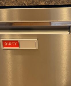 Cimkiz Dishwasher Magnet Clean Dirty Sign Shutter Only Changes When You Push It Non-Scratching Strong Magnet or 3M Adhesive Options Indicator Tells Whether Dishes Are Clean or Dirty (Silver) 1.silver 26 61o35zEhn3L