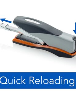 Swingline Stapler, Full Strip Desktop Stapler, 40 Sheet Capacity, Low Force, Optima 40, Silver/Black/Orange (87840) 11 61o37Z3J3CL