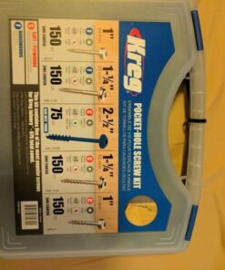 Kreg SK03 Pocket-Hole Screw Kit in 5 Sizes - Pocket Screw Kit for Kreg Joinery - Sturdy Wood Screws - Pocket-Hole Screws Perfect for Beginners - Set Screws Assortment Kit Original Version 22 61o4mqFPZL