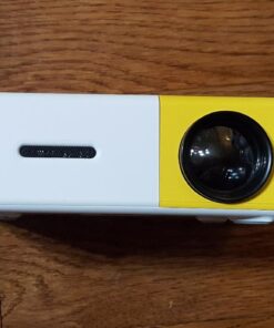 Meer Mini Projector,Portable Movie Projector,Smart Home Projector,Neat Projector for iOS,Android,Windows,PS5,Laptop,TV-Stick,Compatible with HDMI,USB,Audio,TF Card,AV and Remote Control YG300 46 61o7yc5bQdL