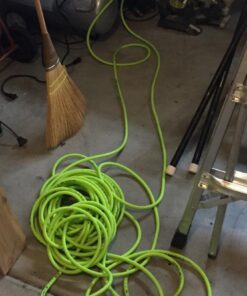Flexzilla Air Hose, 1/4 In. x 100'., 1/4 In. MNPT Fittings, Heavy Duty, Lightweight, Hybrid, Zillagreen - HFZ14100YW2 Flexzilla 1/4" (inches) x 100' (feet) Coupler and Plug 21 61o8McYZ KL