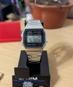Casio Men's A158WA-1DF Stainless Steel Digital Watch 30 61o9EV62LPL