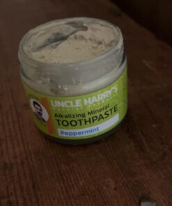 Uncle Harry's Peppermint Remineralizing Toothpaste | Natural Whitening Toothpaste Freshens Breath & Promotes Enamel | Vegan Fluoride Free Toothpaste 3 Ounce (Pack of 1) 31 61o9HilUDTL