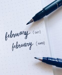 Tombow 62038 Fudenosuke Brush Pen, 2-Pack. Soft and Hard Tip Fudenosuke Brush Pens for Calligraphy and Art Drawings 2 Count (Pack of 1) Black 30 61o9u6SrCML