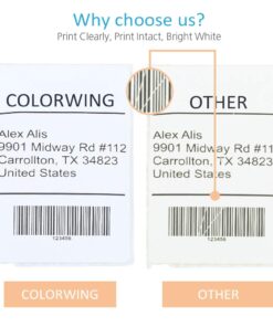 COLORWING a30256 Label Replace for 2-5/16" x 4" Dymo 30256 LW Large Shipping Labels 59 mm x 102 mm, White, Compatible with Dymo Label Writer 450 Twin Turbo and Rollo Printers, 12 Rolls 12 61oCS1ZU9VL