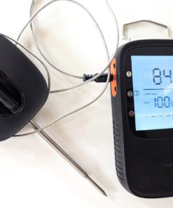 Govee Bluetooth Meat Thermometer, Wireless Meat Thermometer for Smoker Oven, Digital Grill Thermometer with 2 Probes, Timer Mode, Smart LCD Backlight BBQ Thermometer for Cooking Turkey Fish Beef 2 x Probes 57 61oCuyNwsUL