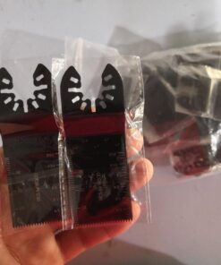 HOTBEST 50Pcs Wood Oscillating Saw Blades Professional Multitool Quick Release Saw Blades Fit Porter Cable Rockwell Makita Black & Decker Ridgid Craftsman Chicago, etc. 15 61oDoAplMfL