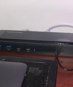 WAVLINK Universal USB C Laptop Docking Station Dual Monitors 5K/4K@60Hz with 65W Host Charging for Thunderbolt 4/3, USB-C Windows, Mac, Chrome, Ubuntu 20.04,22.04(2HDMI, 2DP, 6USB 3.0, 1Gbps Ethernet Displaylink Dock 30 61oElurStoL