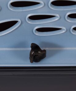 Petmate Two-Door Small Dog Kennel & Cat Kennel, Top Loading or Front Loading Pet Carrier, Made with Recycled Materials, 24 inches in Length For Pets up to 15 Pounds, Made in USA 24.1"L x 16.8"W x 14.5"H BLUE 32 61oF5cNv63L