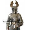 NauticalMart Medieval Reenactment Knight Half Suit Of Armor With Chainmail Halloween Costume