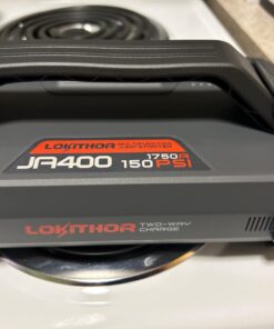 LOKITHOR JA400 1750A 12V Jump Starter with Air Compressor, 60W Two-Way Fast Charing, Lithium Car Battery Starter with 150PSI Digital Tire Inflator, Booster Pack for 7.5L Gas or 5.5L Diesel Engines 27 61oG sV0RpL