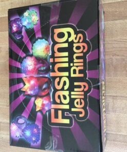 Fun Central 24 Pack - LED Light Up Jelly Rings | in Bulk | Assorted Colors | Flashing Rings Party, Easter Egg Hunts Raves EDM Concerts Sensory Toys for Kids 28 61oGTl41TBL