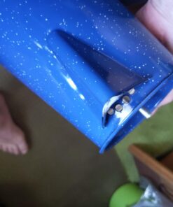 GSI Outdoors Percolator Coffee Pot | Enamelware Campfire Coffee Boiler Kettle for Outdoor Camping Cookware, Cabin, RV, Kitchen, Hunting & Backpacking Blue 8 cup 41 61oH8z72epL