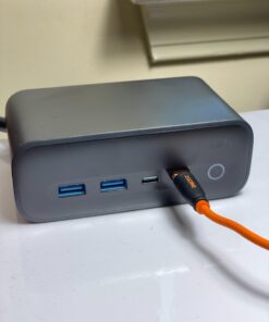 Anker 525 Charging Station, 7-in-1 USB C Power Strip for iphone13/14, 5ft Extension Cord with 3AC,2USB A,2USB C,Max 65W Power Delivery Desktop Accessory for MacBook Pro, Home, Office (Phantom Black) Phantom Black-Round Extension Cord 39 61oIZlq2HtL