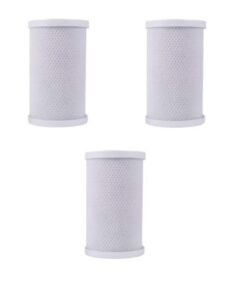 CFS – 3 Pack Carbon Block Water Filters Cartridge Compatible with 32-425-125-975, RFC-BB, WHEF-WHHPCBB, CBC-BB, and EP-BB Models – Remove Bad Taste & Odor – Whole House Replacement, White