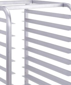 Giantex 10 Tier Aluminum Bakery Rack Home Commercial Kitchen Bun Pan Sheet Rack Mobile Sheet Pan Racking Trolley Storage Cooling Rack w/Lockable Casters (10 Tier): 26" L x 20.3" W x 38.2"H 16 61oJ6tthxxL