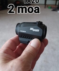 Sig Sauer Romeo5 1X20mm Tactical Hunting Shooting Durable Waterproof Fogproof Illuminated 2 MOA Red Dot Reticle Gun Sight, Picatinny Mount Included 56 61oJf9a2nEL