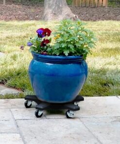 Alternative view of Bosmere S14410 Down Under Plant Caddie, Heavy Duty Plant Stand with Wheels, 500lb Capacity, 14-Inch,Black Black
