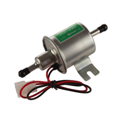 HEP-02A High Pressure (4-7 PSI) Universal 12V Heavy Duty Gas Diesel Inline Electric Fuel Pump Metal Solid Petro Gasoline or Diesel Engine Suitable Car Truck,Boat, Motorcycle, Carburetor, Lawn Mower HEP-02A High Pressure (4-7 PSI)