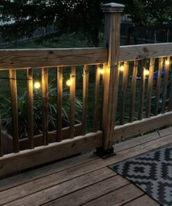 Sunlitec Solar String Lights Waterproof LED Indoor/Outdoor Hanging Umbrella Lights with 25 Bulbs - 27 Ft Patio Lights for Deckyard Tents Market Cafe Gazebo Porch Party Decor 25 Light Bulb 44 61oLrrfh9hL