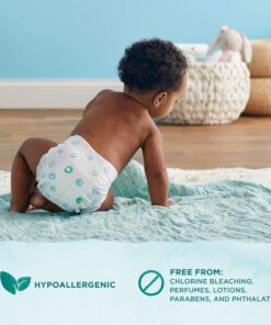 Amazon Brand - Mama Bear Gentle Touch Diapers, Hypoallergenic, Size 5, White, 132 Count (4 packs of 33) Size 5 (132 Count) 26 61oMnZ 3Y4L