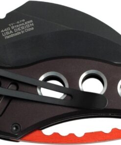 Snake Eye Tactical Pocket Knives Black Blade Tactical Knife black and orange 25 61oTMddTM9L