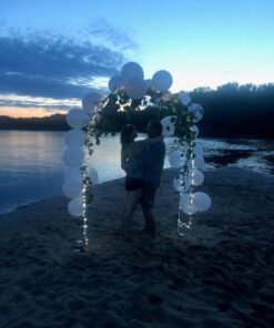 Adorox 7.8ft Backdrop Stand - Balloon Arch Kit, Stable Balloon Arch Frame, Metal Wedding Arch for Wedding Birthday Party Baby Shower Decoration(White) 1 White 1pc 31 61oUCh6aDhL