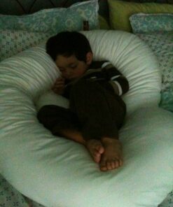 Leachco Snoogle Original Maternity/Pregnancy Total Body Pillow, Ivory 60 Inch 37 61oUt6O0x5L