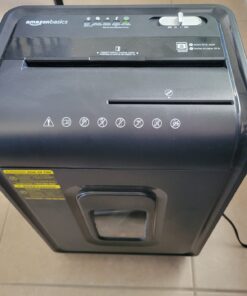Amazon Basics 8 Sheet High Security Micro Cut Shredder with Pullout Basket, Black 40 61oXbpfpdfL