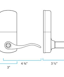 MiLocks TKL-02P Digital Lever Handle Door Lock with Keyless Entry via Keypad Code for Interior Doors, Polished Brass Finish, TKL-02P 10 61oYZwCVj7L 1