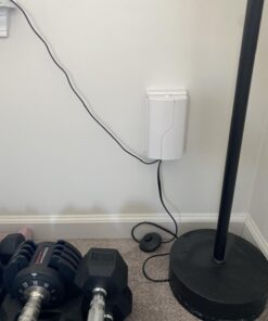 Safety Innovations Twin Door Baby Safety Outlet Cover Box for Babyproofing Outlets - More Interior Space for Extra Large Electrical Plugs and Adapters - Easy to Install - Easy to Use, (1-Pack) 28 61oaVM5epxL