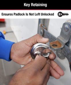 Master Lock 40D Stainless Steel Discus Padlock with Key,Silver 1 Pack 13 61odKlJfi8L