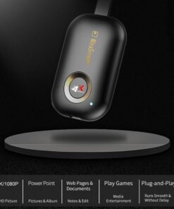 SmartSee HDMI Wireless Display Receiver WiFi 4K 1080P Mobile Screen Cast Mirroring Adapter Dongle for iPhone Mac iOS Android to TV Projector Support Miracast Airplay DLNA No Switching (2.4G) 21 61ofQqdpLXL