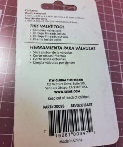 Slime 20088 Valve Tool, 4-Way, Plus Valve Cores for All Types of Tire 4-way Valve Tool 30 61ofTgjFBQL