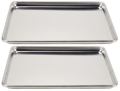 Vollrath 2-Piece Wear-Ever Half-Size Sheet Pans Set, 18-Inch x 13-Inch, Aluminum