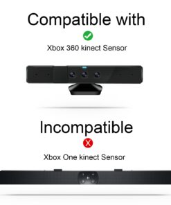 JINHEZO JINHEZO-CS-370 for Xbox 360 Kinect Sensor Mounting Clip TV Mounting Clip Black 1Pcs 23 61ogb5G9vyL