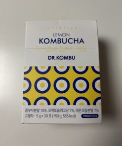 KOMBUCHA Lemon Kombucha Tea, 30 sticks x 5 grams, Zero Sugar, Sparkling Fermented Powdered Mix, Live Probiotics & Prebiotics, Healthy Drinks, Product of Korea 52 61oicvCC09L