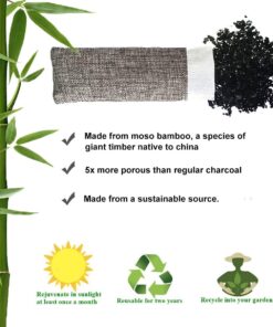 Marsheepy Natural Bamboo Charcoal Bags, Shoe Deodorizer and Odor Remover / Eliminatorr, 100% Smell Remover (60g X 6 PACK) Gray 16 61ojmIJWDL
