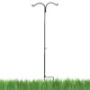 Ashman Shepherds Hook 65 Inch Two Sided Shepherd Hook, 1/2 Inch Thick, Super Strong, Rust Resistant Steel Hook Ideal for Use for Hanging Plant Baskets, Bird Feeders, and Weddings Pack of 1 14 61olYE6XSiL