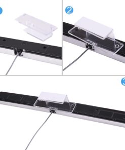 JINHEZO Replacement Wired Infrared IR Ray Motion Sensor Bar Compatible Nintendo Wii and Wii U Console (Silver/Black) 10 61omWHLwnL