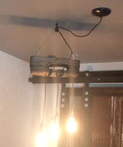 Colonial Tin Works Screw In Pulley Wheel, Set of 2 Ceiling or Wall Industrial Decor Pulleys System, For Pendant Lights 1 12 61omeBVP48L