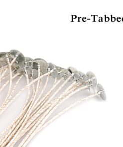 EricX Light 100 Piece 8 inch Soy Wax Candle Wick,Cotton & Paper Interwoven core,Large,for Candle Making,Candle DIY 16 61onmgMp8pL 2