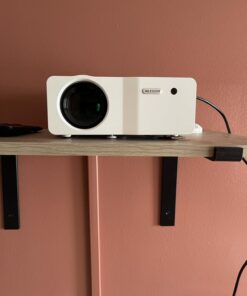 Native 1080P 5G WiFi Bluetooth Projector,15000L 450 ANSI Outdoor Movie Projector 4K Support and Max 450" Display, LED Home Theater Video Projector Compatible With iOS/Android/Win/TV Stick/PS5 White 43 61oo91722L