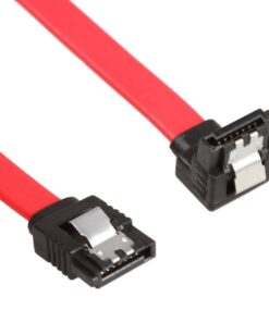 Relper-Lineso 6 Pack 90 Degree Right-Angle SATA III Cable 6.0 Gbps with Locking Latch 18Inch (6X Sata Cable Red) 18 61opzUVJSTL