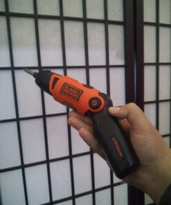 BLACK+DECKER Cordless Screwdriver with Pivoting Handle, Electric Screwdriver, 180 RPM, 3.6V, Charger and 2 Hex Shank Bits Included (Li2000) Screwdriver Only 45 61oqlJZa4L