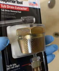 Superior Tool 05255 1.5" Tub Drain Extractor-Removes One and a Half Inch Old or Stubborn Tub Drains 54 61os T3YWHL