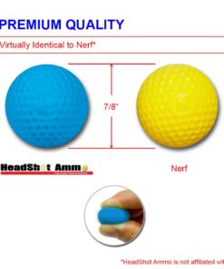 HeadShot Ammo Foam Balls for Toy Gun Refill Pack of Bullets Compatible with Nerf Rival Guns 110 Sky Blue 13 61os0UwyaL