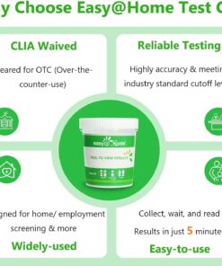 Easy@Home 12 Panel Drug Test Cup Kit with Temperature Strip-Testing OPI2000, THC, COC, MET/mAMP, OXY, AMP, BAR, BZO, MTD, MDMA, PCP, TCA- Instant Urine Test- ECDOA-7124 - 5 Pack 14 61ot2BcbsXL