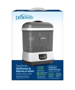 Dr. Brown's All-in-One Sterilizer and Dryer for Baby Bottles, Parts & Other Newborn Essentials Sterilizer & Dryer 1 Count (Pack of 1) 59 61ovQp4WjmL